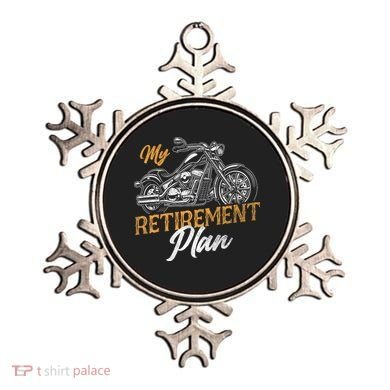 Classic Retired Motorcycle Biker My Retirement Plan Grandpa Ornament