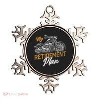 Classic Retired Motorcycle Biker My Retirement Plan Grandpa Ornament thumb 0