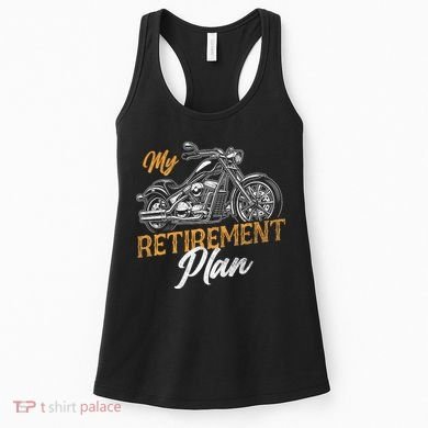 Classic Retired Motorcycle Biker My Retirement Plan Grandpa Women's Tank Top