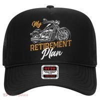 Classic Retired Motorcycle Biker My Retirement Plan Grandpa Hat thumb 0