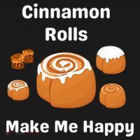 Cinnamon Rolls Make Me Happy Dessert Breakfast Brunch Gift USA-Made Doggie Bandana thumb 2