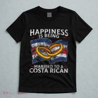 Costa Rica Marriage Costa Rican Heritage Married Flag T-Shirt thumb 5