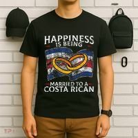 Costa Rica Marriage Costa Rican Heritage Married Flag T-Shirt thumb 6