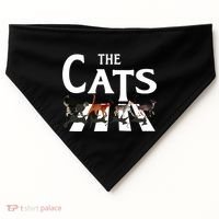 Cat Rock Music Funny Cat Lover Gifts USA-Made Doggie Bandana thumb 0