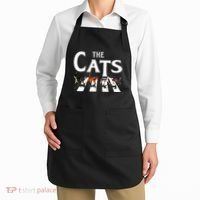 Cat Rock Music Funny Cat Lover Gifts Apron thumb 2