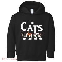 Cat Rock Music Funny Cat Lover Gifts Toddler Hoodie thumb 0
