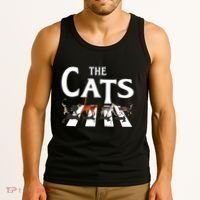 Cat Rock Music Funny Cat Lover Gifts Tank Top thumb 3