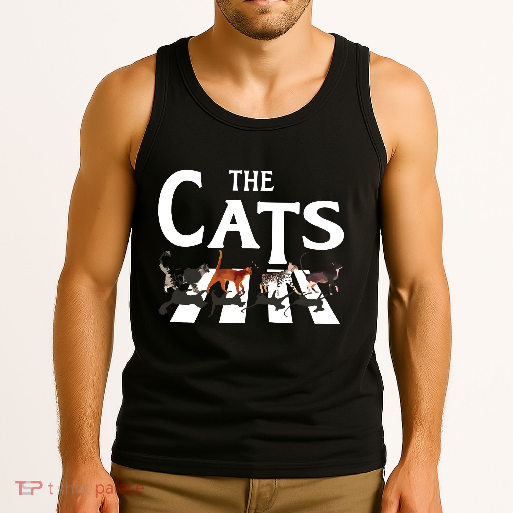Cat Rock Music Funny Cat Lover Gifts Tank Top