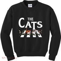 Cat Rock Music Funny Cat Lover Gifts Kids Sweatshirt thumb 0