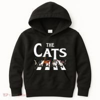 Cat Rock Music Funny Cat Lover Gifts Kids Hoodie thumb 0