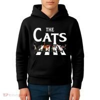Cat Rock Music Funny Cat Lover Gifts Kids Hoodie thumb 4