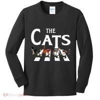 Cat Rock Music Funny Cat Lover Gifts Kids Long Sleeve Shirt thumb 0