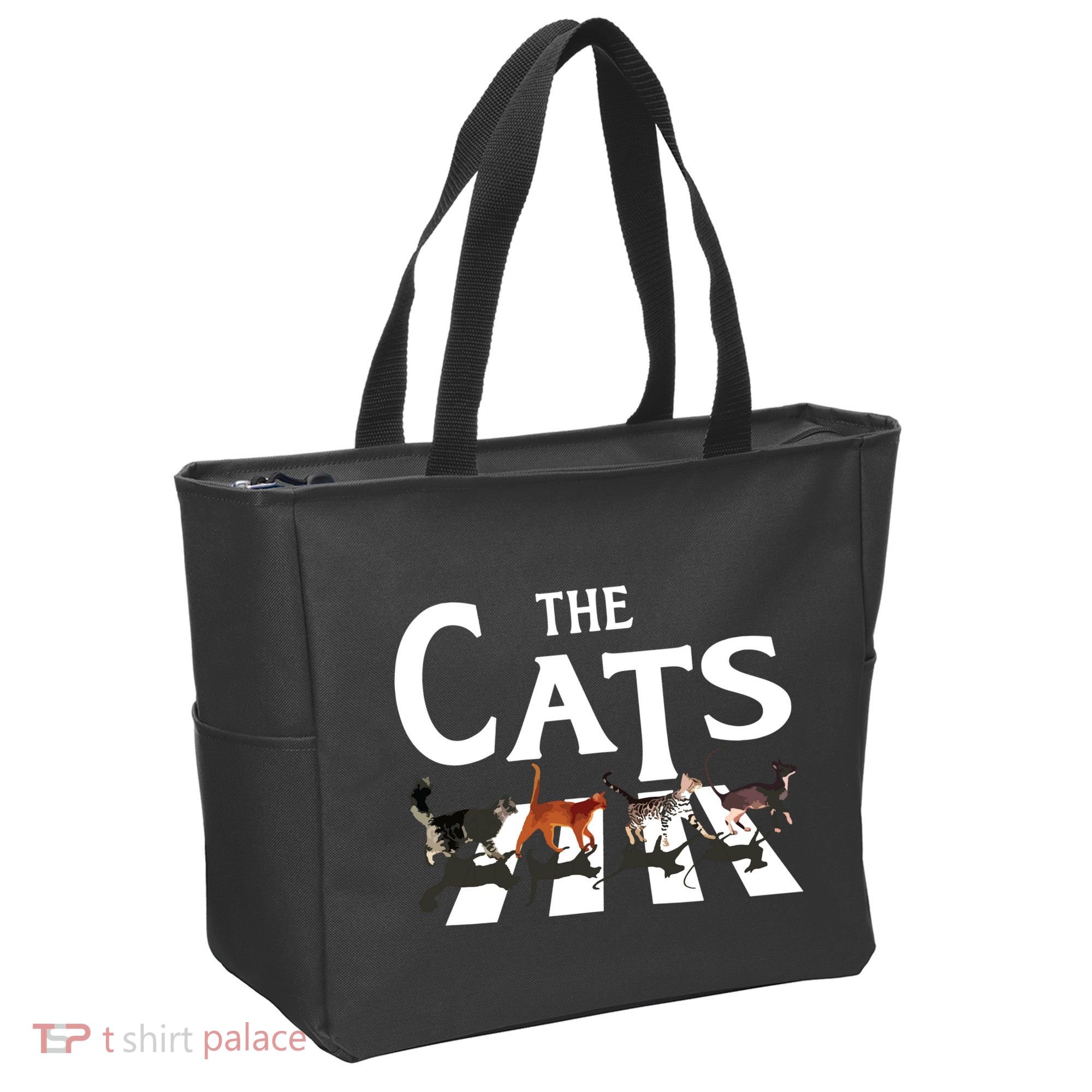 Cat Rock Music Funny Cat Lover Gifts Tote Bag