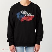 Czech Republic Map And Flag Souvenir Distressed Ceska Women's Sweatshirt thumb 0
