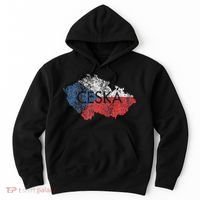 Czech Republic Map And Flag Souvenir Distressed Ceska Hoodie thumb 0