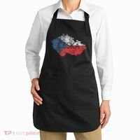 Czech Republic Map And Flag Souvenir Distressed Ceska Apron thumb 2