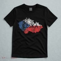Czech Republic Map And Flag Souvenir Distressed Ceska T-Shirt thumb 5