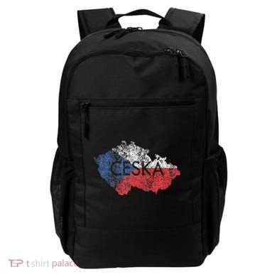Czech Republic Map And Flag Souvenir Distressed Ceska Backpack