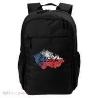 Czech Republic Map And Flag Souvenir Distressed Ceska Backpack thumb 0