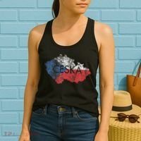 Czech Republic Map And Flag Souvenir Distressed Ceska Women's Tank Top thumb 2