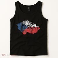 Czech Republic Map And Flag Souvenir Distressed Ceska Tank Top thumb 2