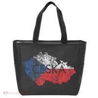 Czech Republic Map And Flag Souvenir Distressed Ceska Tote Bag thumb 0