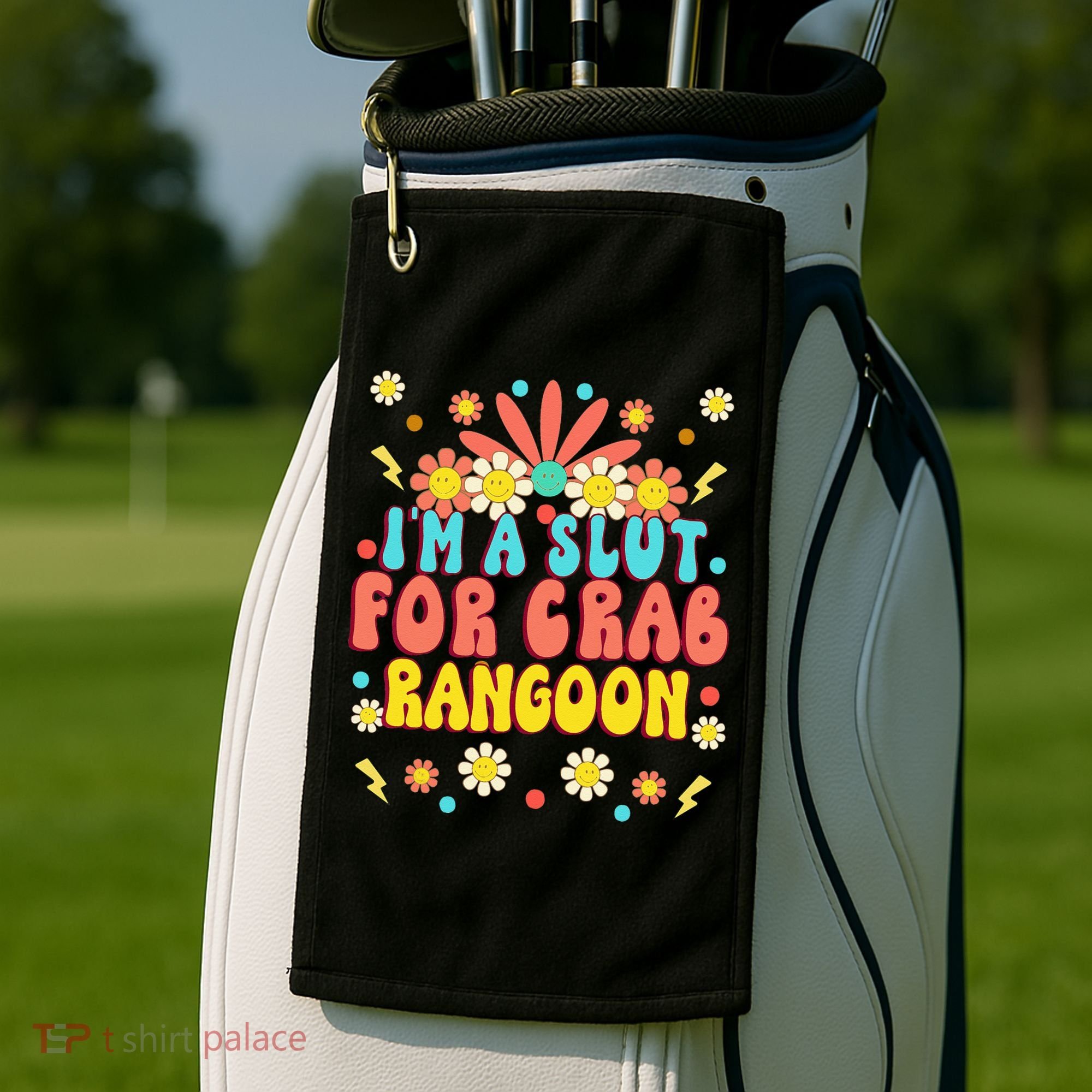 Crab Rangoon Meme - I'm A Slut For Crab Rangoon Golf Towel