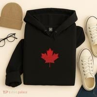 Canadian Red Maple Leaf Symbol Hoodie thumb 4