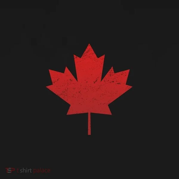 Canadian Red Maple Leaf Symbol Toddler Hoodie