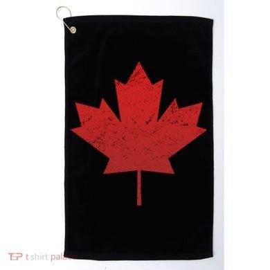 Canadian Red Maple Leaf Symbol Golf Towel