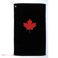 Canadian Red Maple Leaf Symbol Golf Towel thumb 0