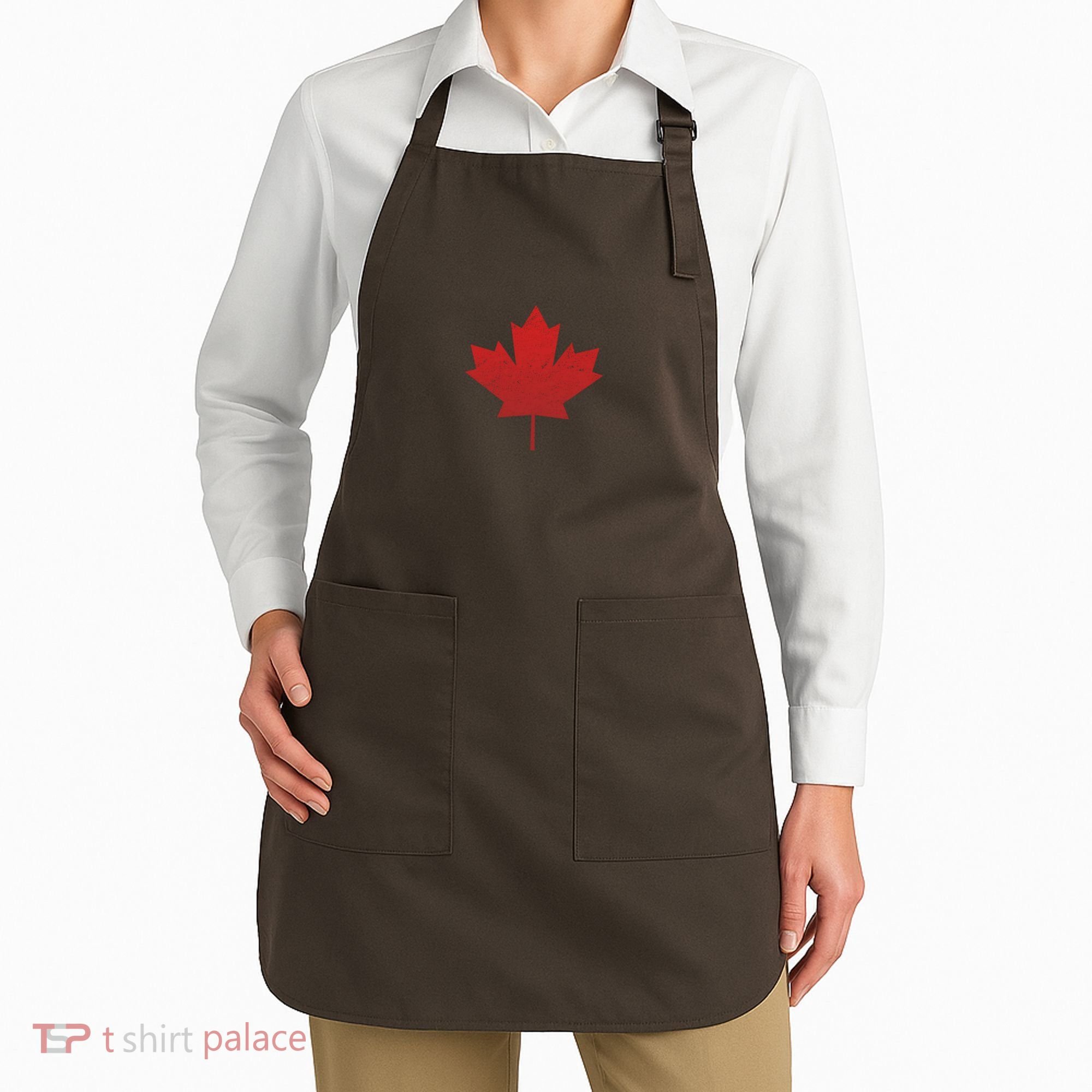 Canadian Red Maple Leaf Symbol Apron