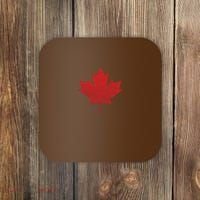 Canadian Red Maple Leaf Symbol Coaster thumb 0
