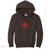 Canadian Red Maple Leaf Symbol Kids Hoodie thumb 0