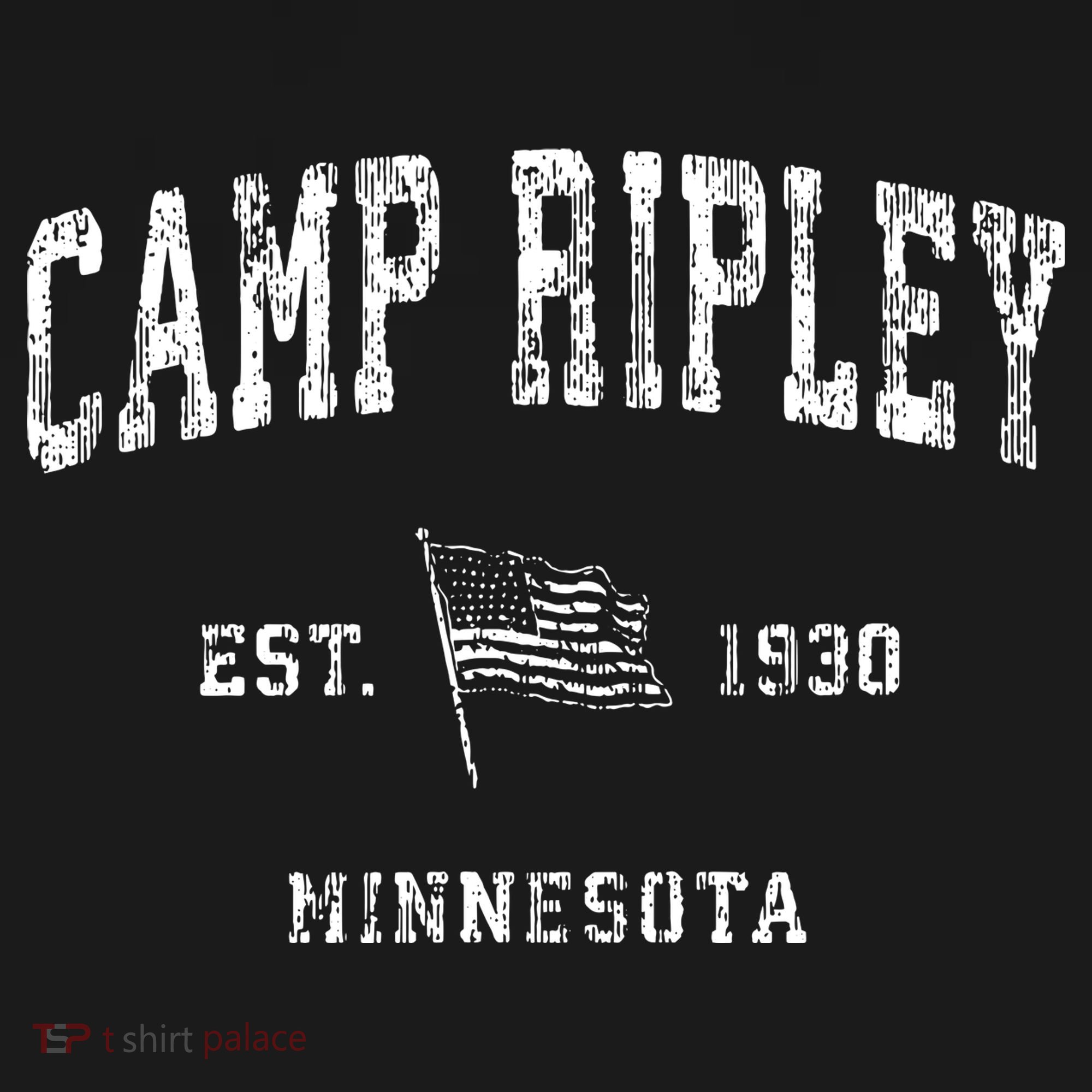 Camp Ripley Minnesota Mn Vintage Us Flag Sports Mousepad