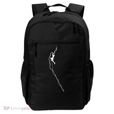Climbing Rock Mountain Climber Bouldering Tee Gift Backpack