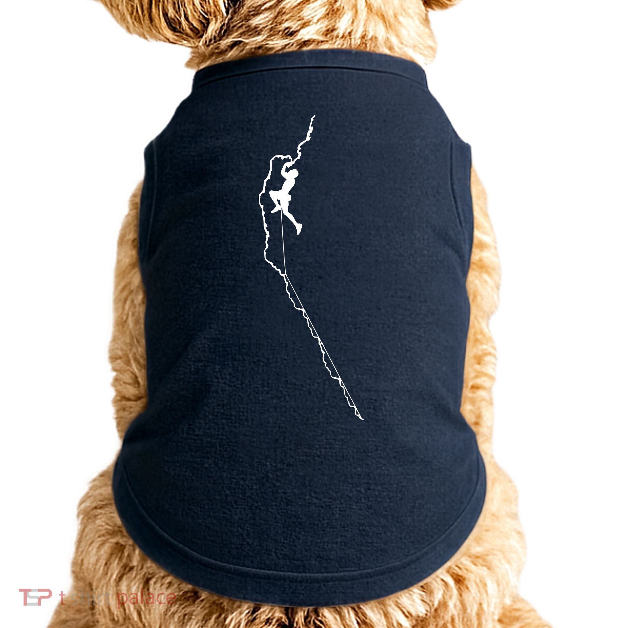 Climbing Rock Mountain Climber Bouldering Tee Gift Doggie Tank