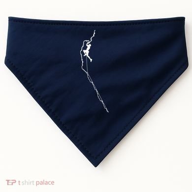 Climbing Rock Mountain Climber Bouldering Tee Gift USA-Made Doggie Bandana