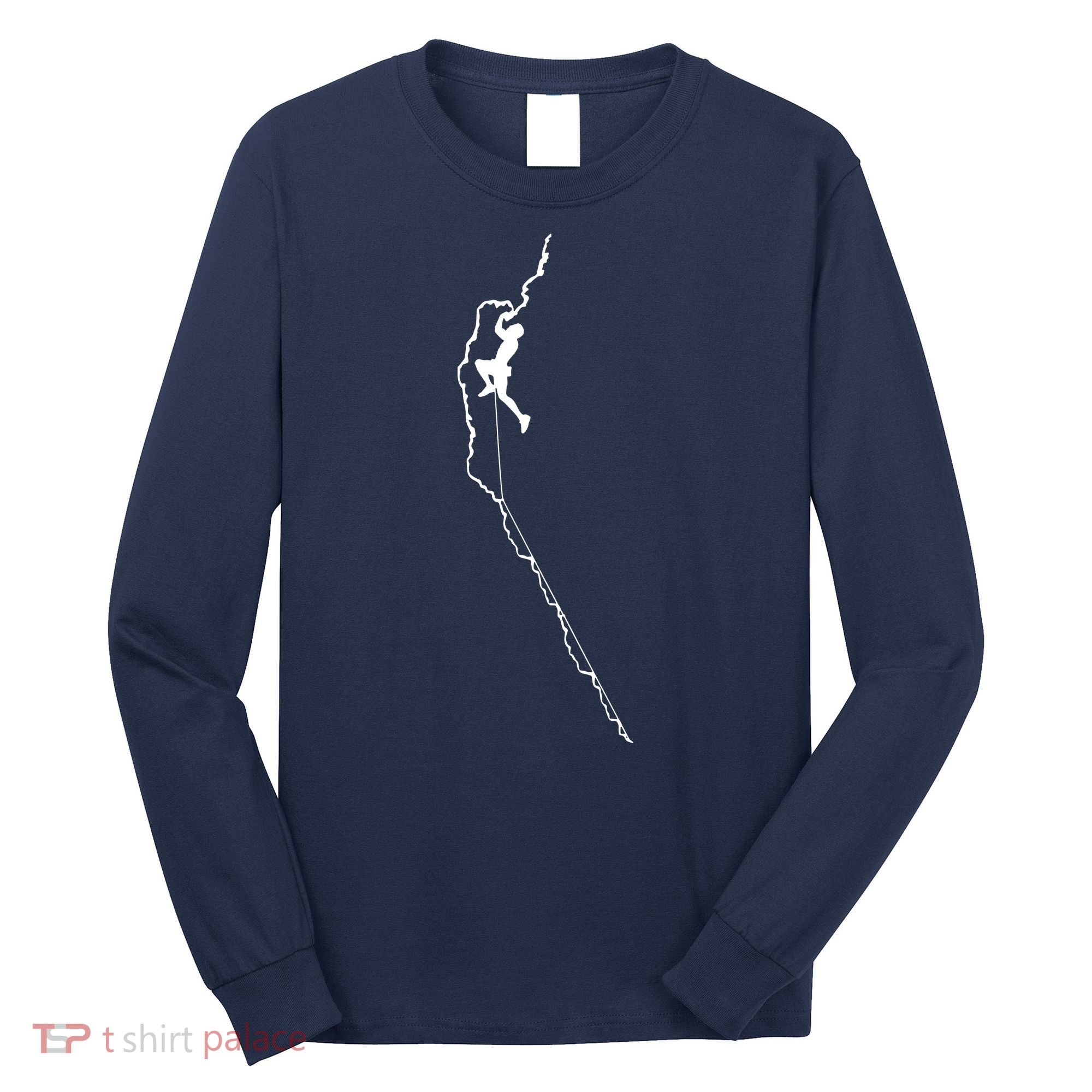 Climbing Rock Mountain Climber Bouldering Tee Gift Long Sleeve Shirt