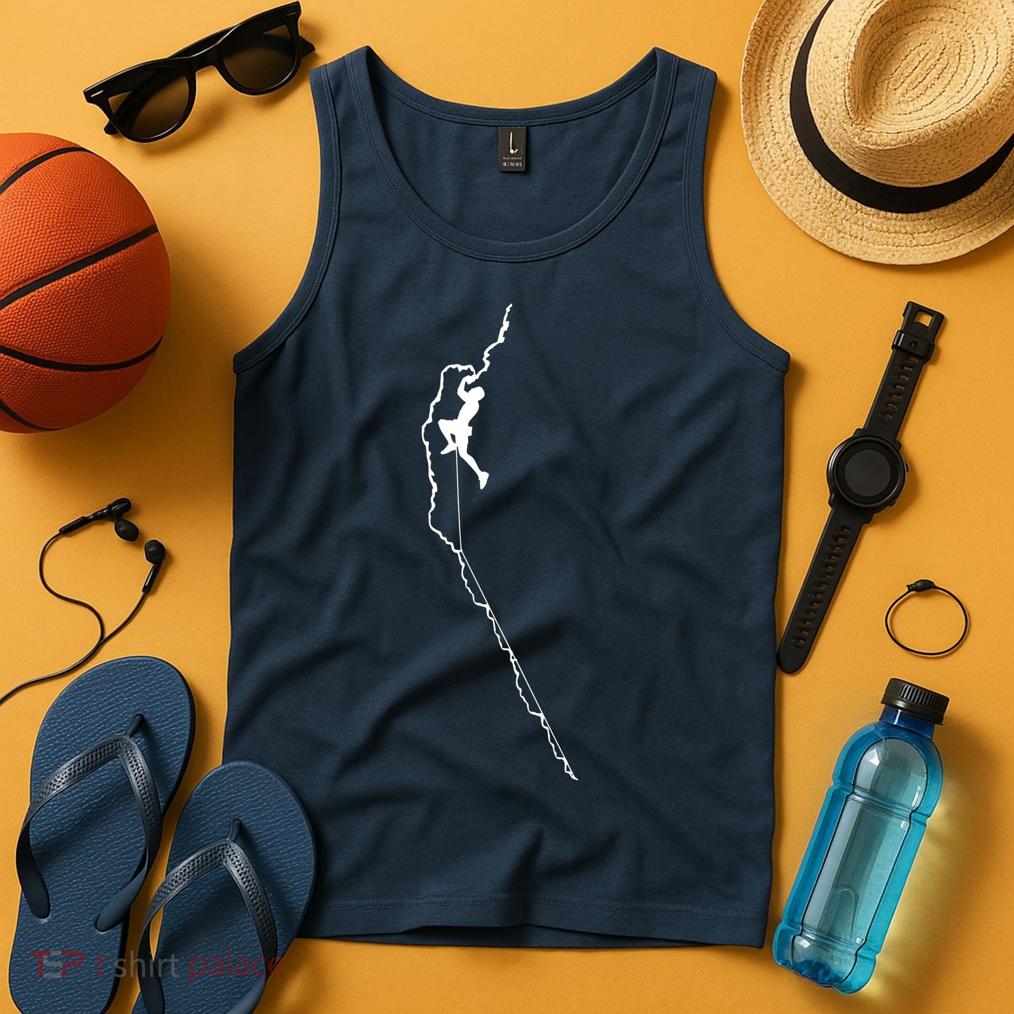 Climbing Rock Mountain Climber Bouldering Tee Gift Tank Top