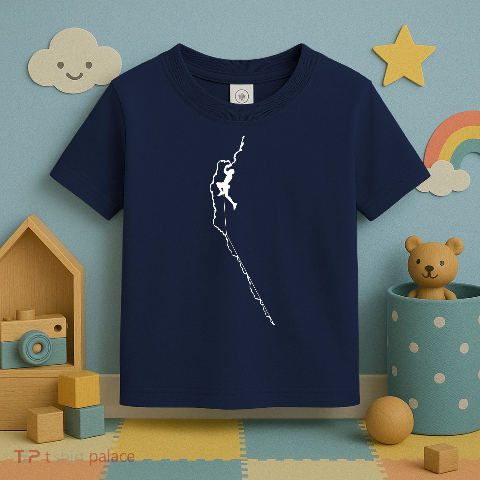 Climbing Rock Mountain Climber Bouldering Tee Gift Toddler T-Shirt