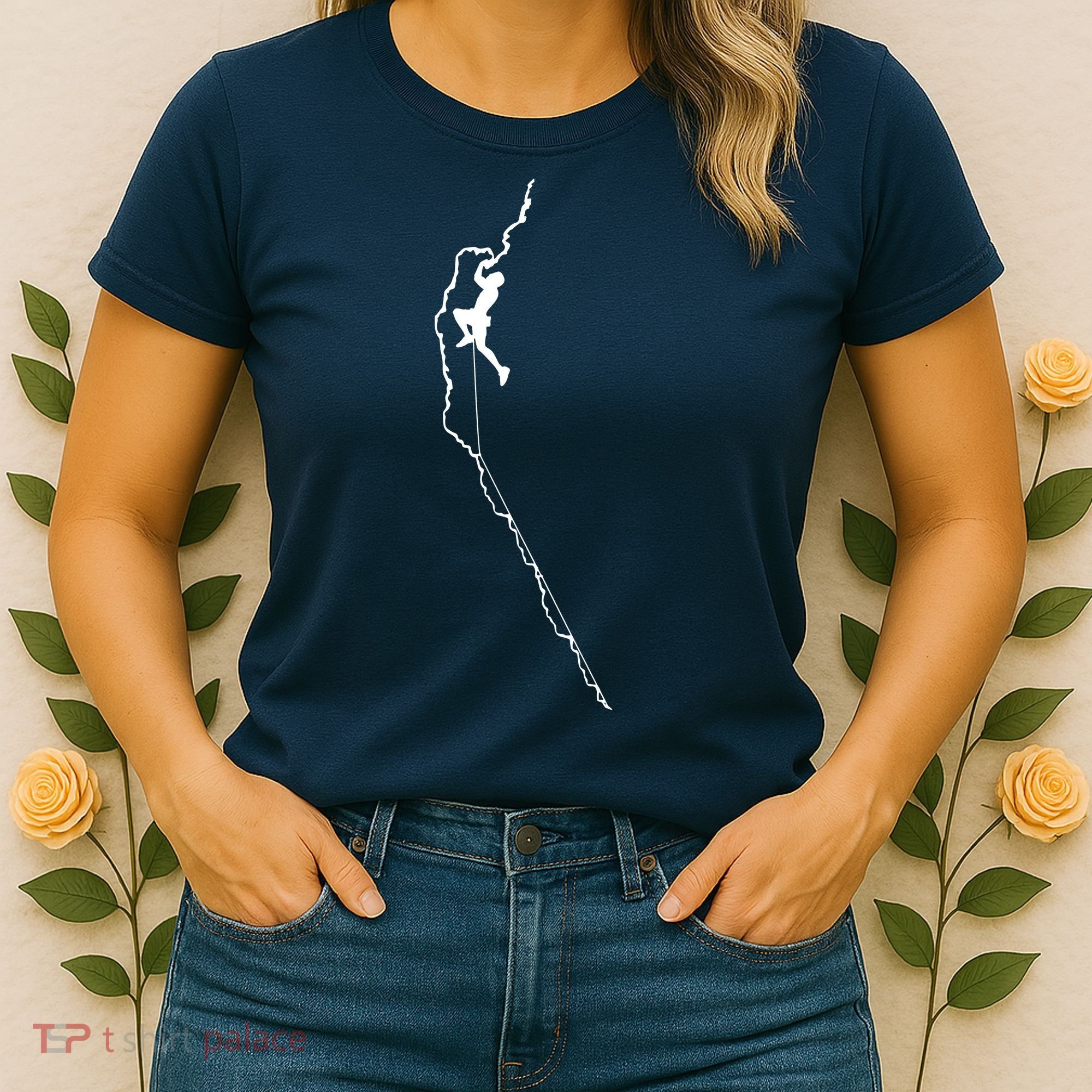 Climbing Rock Mountain Climber Bouldering Tee Gift Women's T-Shirt