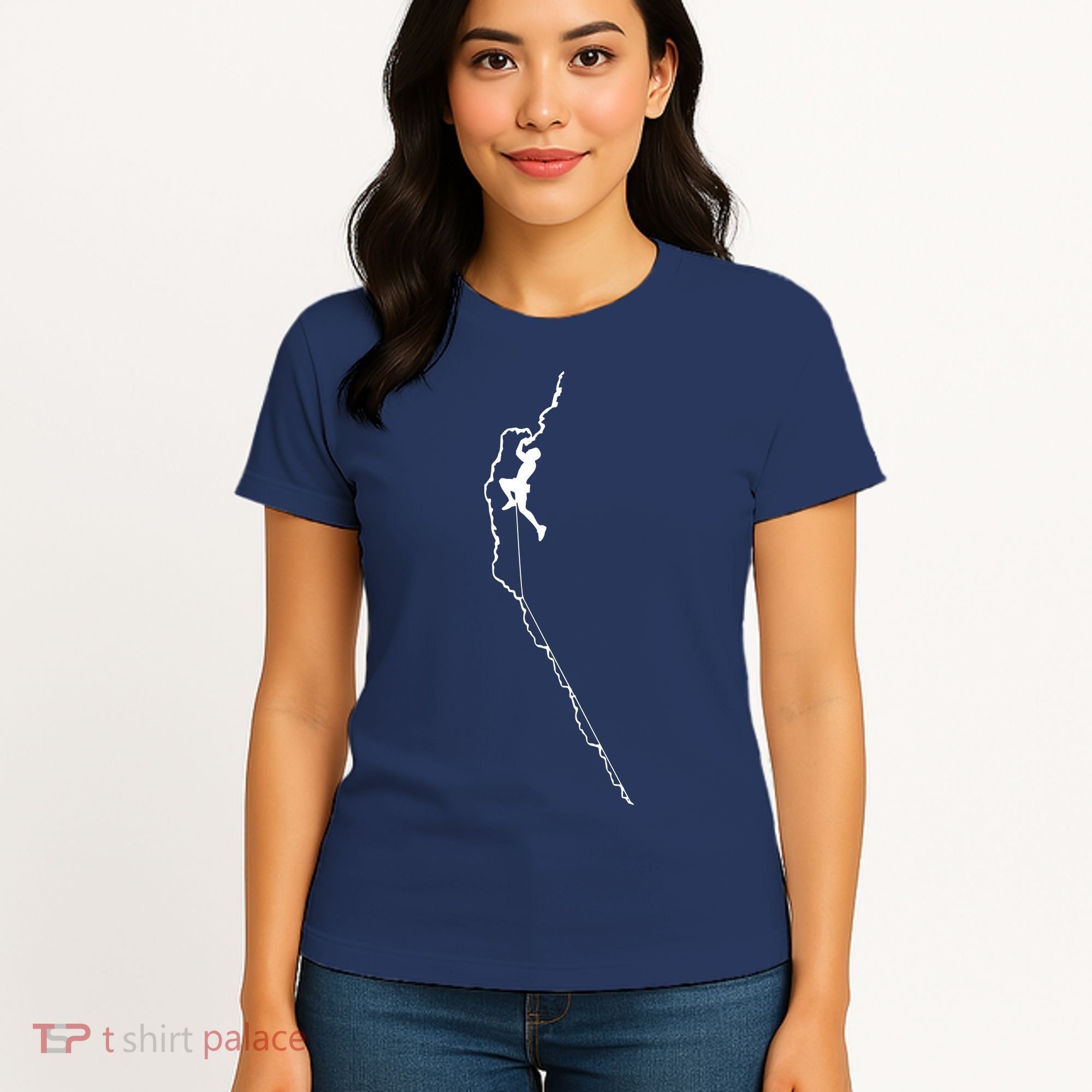 Climbing Rock Mountain Climber Bouldering Tee Gift Women's T-Shirt