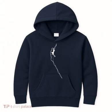 Climbing Rock Mountain Climber Bouldering Tee Gift Kids Hoodie