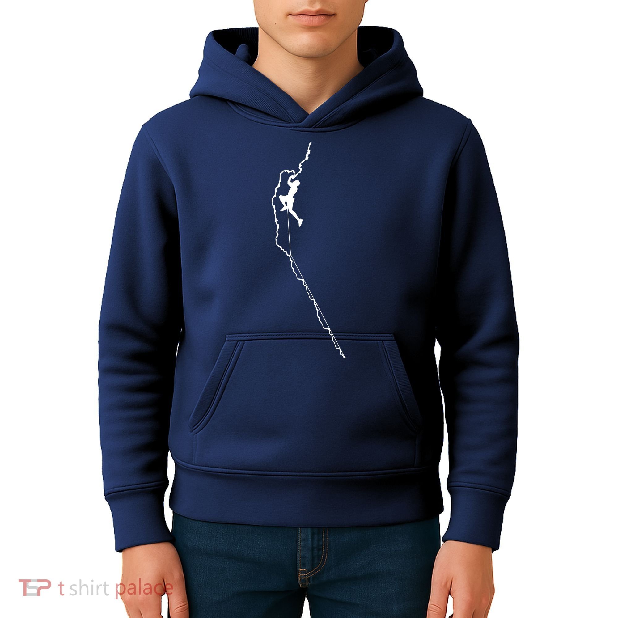 Climbing Rock Mountain Climber Bouldering Tee Gift Kids Hoodie