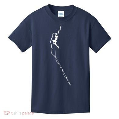 Climbing Rock Mountain Climber Bouldering Tee Gift Kids T-Shirt