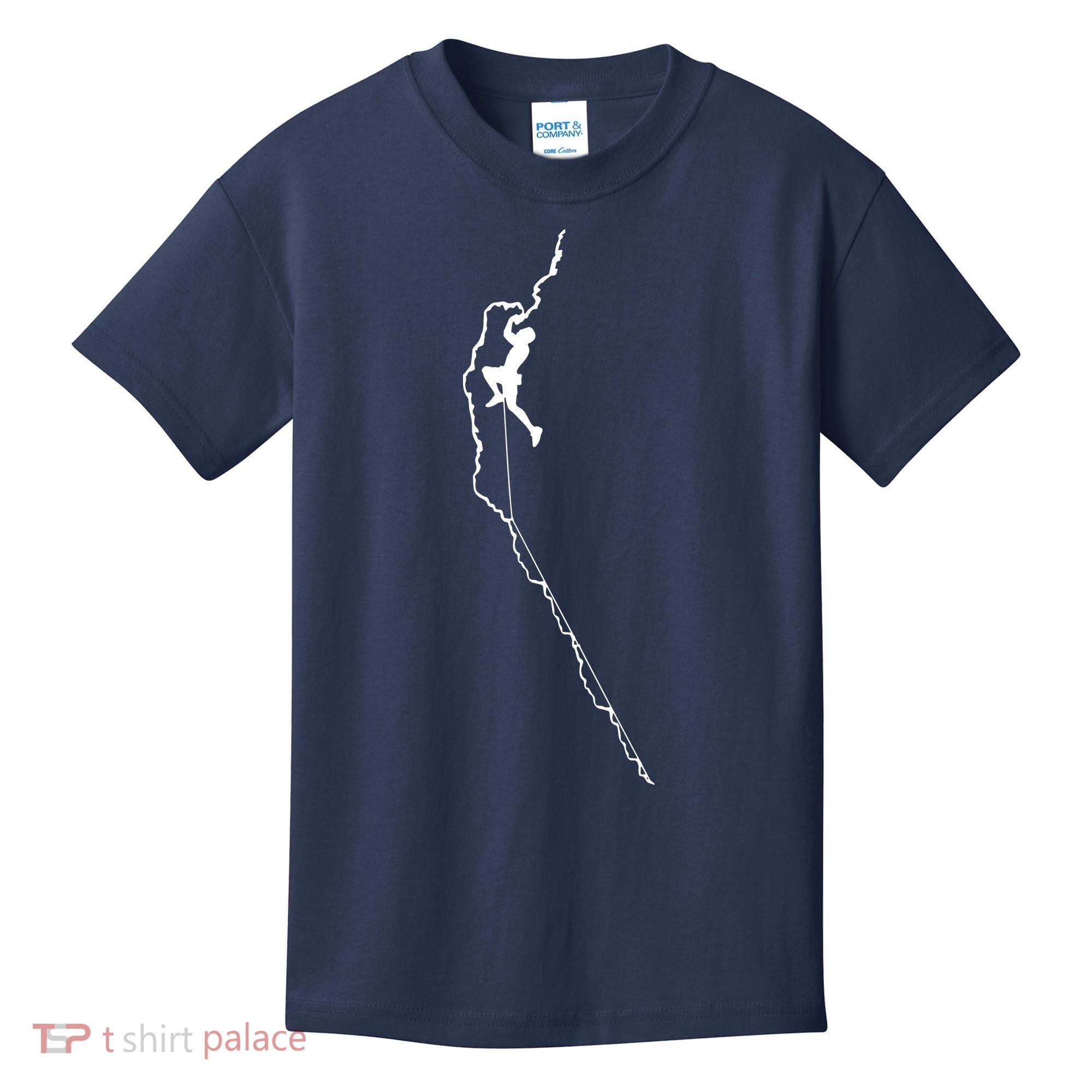 Climbing Rock Mountain Climber Bouldering Tee Gift Kids T-Shirt