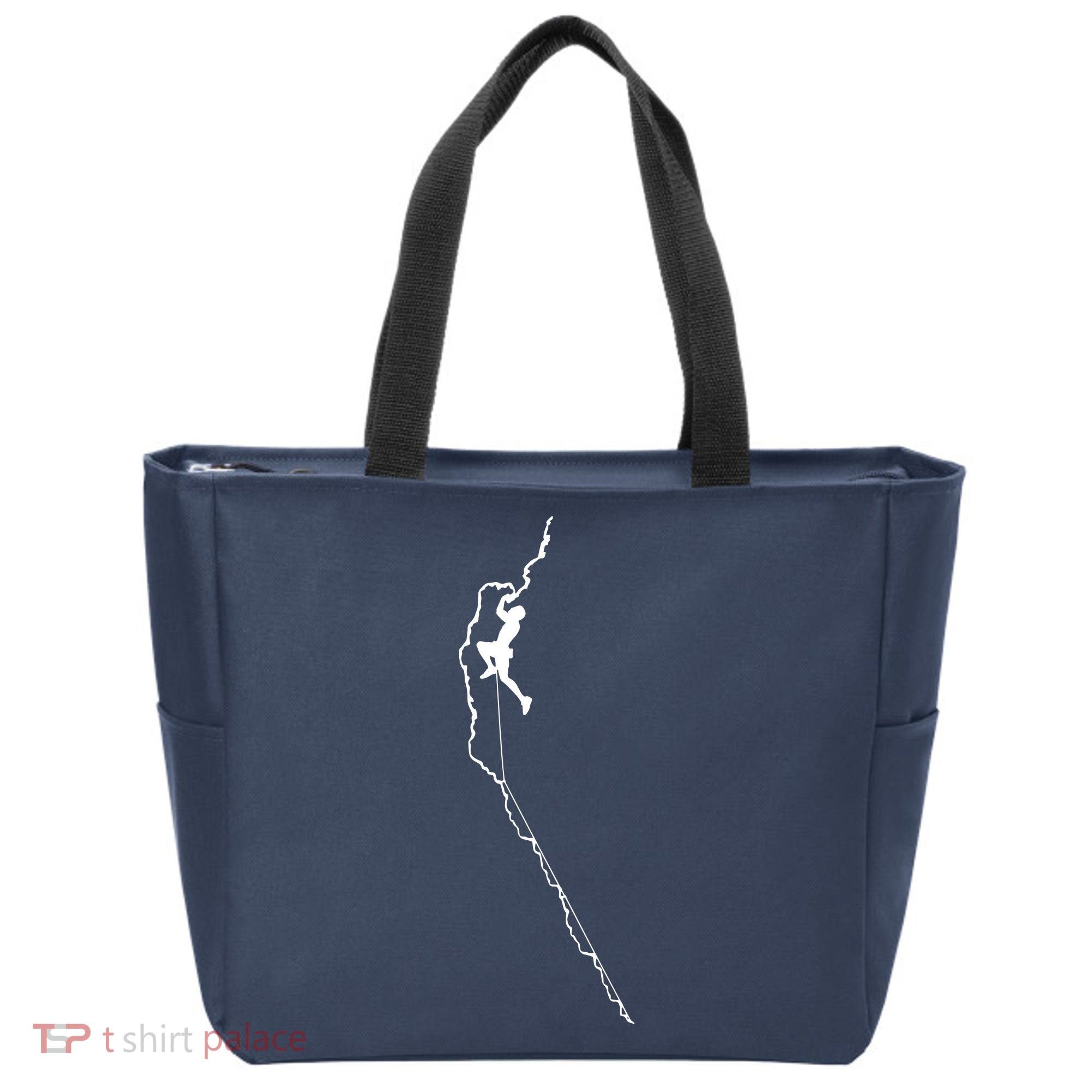Climbing Rock Mountain Climber Bouldering Tee Gift Tote Bag