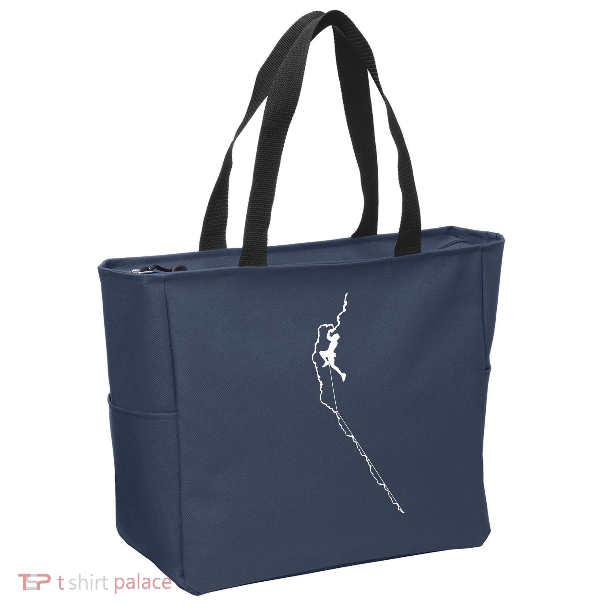 Climbing Rock Mountain Climber Bouldering Tee Gift Tote Bag