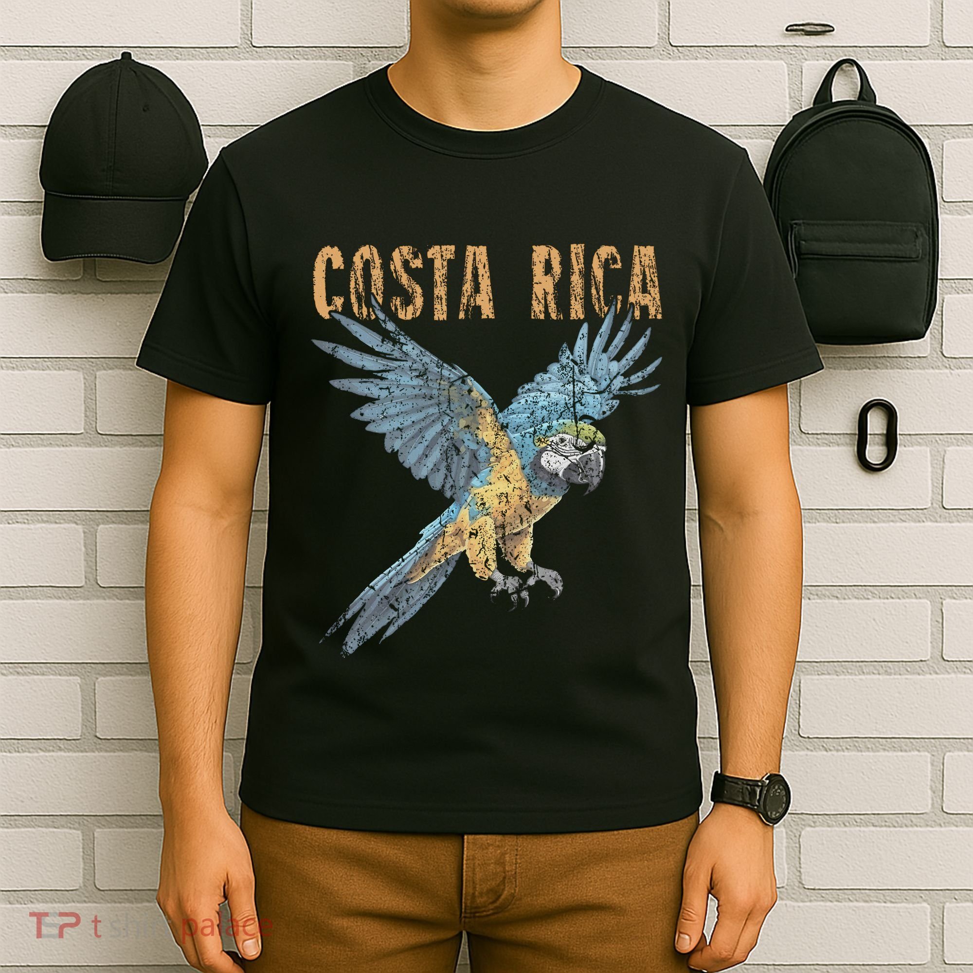 Costa Rica Macaw Pura Vida Animals Nature Pura Vida T-Shirt